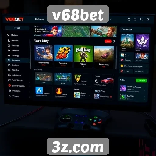 Avaliação da interface do usuário no v68bet